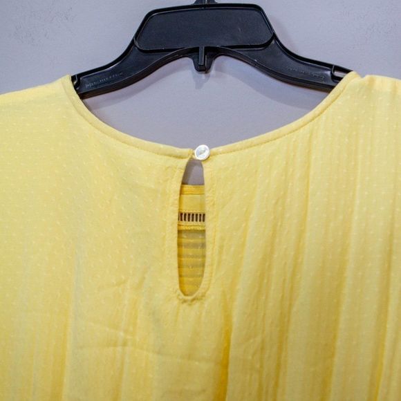 COPPER KEY Lemon Yellow Casual Tie Waist Dress Med - Picture 7 of 10